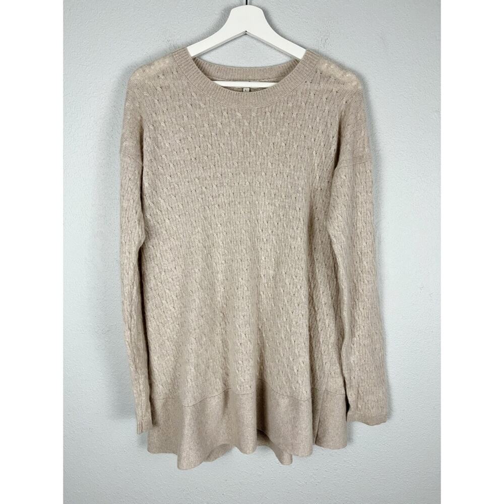 Cortland Park Cashmere Cable Boat Neck Sweater